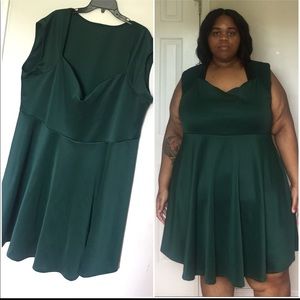 4x 5x green dress